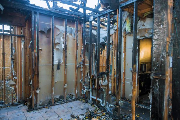 Professional Emergency Fire Cleanup technician working in Cleveland, FL